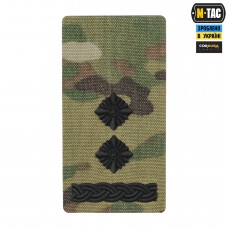 M-Tac погон на липучке Подполковник (вишивка) Multicam