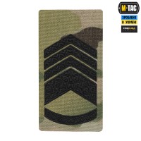 M-Tac погон на липучке Главный Мастер сержант (вишивка) Multicam
