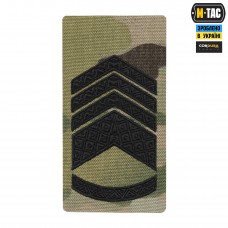 M-Tac погон на липучке Главный Мастер сержант (вишивка) Multicam