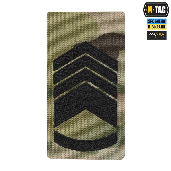 M-Tac погон на липучке Главный Мастер сержант (вишивка) Multicam - 51534010