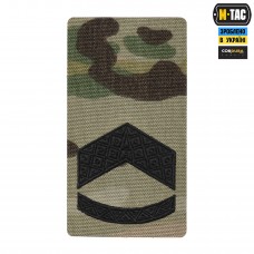 M-Tac погон на липучці Штаб-Сержант (вишивка) Multicam