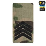 M-Tac погон на липучке Старший сержант (вишивка) Multicam