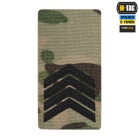 M-Tac погон на липучке Старший сержант (вишивка) Multicam