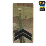 M-Tac погон на липучке Младший сержант (вишивка) Multicam