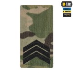 M-Tac погон на липучке Сержант (вишивка) Multicam