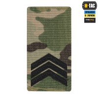 M-Tac погон на липучці Сержант (вишивка) Multicam