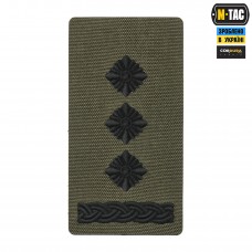 M-Tac погон на липучке Полковник (вишивка) Ranger Green