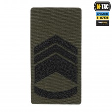M-Tac погон на липучке Старший Мастер сержант (вишивка) Ranger Green