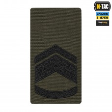 M-Tac погон на липучке Мастер сержант (вишивка) Ranger Green
