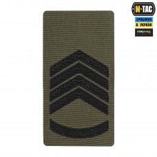 M-Tac погон на липучці Головний сержант (вишивка) Ranger Green