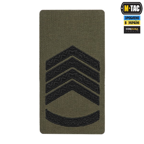 M-Tac погон на липучке Главный сержант (вишивка) Ranger Green - 51534211