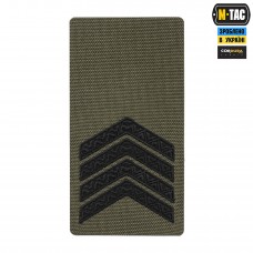 M-Tac погон на липучці Старший сержант (вишивка) Ranger Green