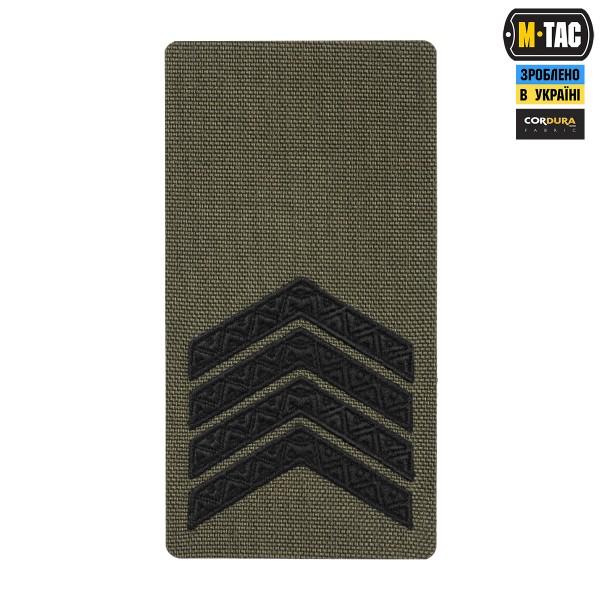 M-Tac погон на липучке Старший сержант (вишивка) Ranger Green - 51534212