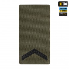 M-Tac погон на липучці Старший солдат (вишивка) Ranger Green