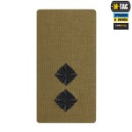 M-Tac погон на липучке Лейтенант (вишивка) Coyote