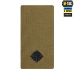 M-Tac погон на липучке Младший лейтенант (вишивка) Coyote