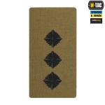 M-Tac погон на липучке Старший лейтенант (вишивка) Coyote