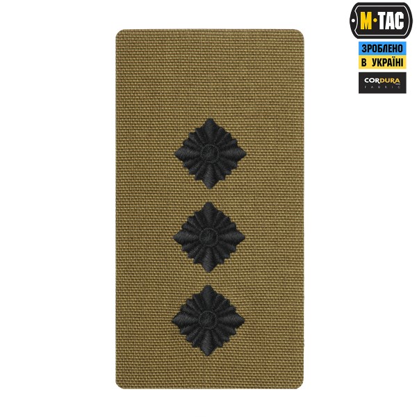 M-Tac погон на липучке Старший лейтенант (вишивка) Coyote - 51534303