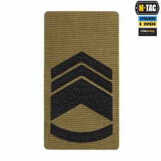 M-Tac погон на липучке Старший Мастер сержант (вишивка) Coyote