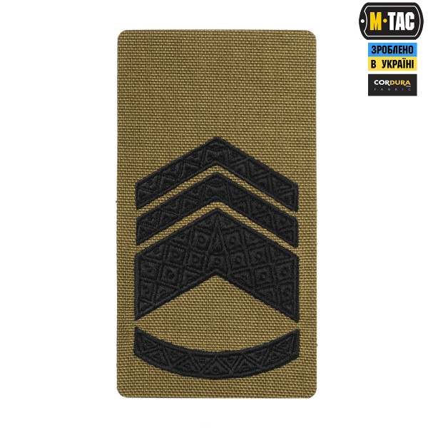 M-Tac погон на липучке Старший Мастер сержант (вишивка) Coyote - 51534307