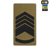 M-Tac погон на липучці Головний Майстер сержант (вишивка) Coyote