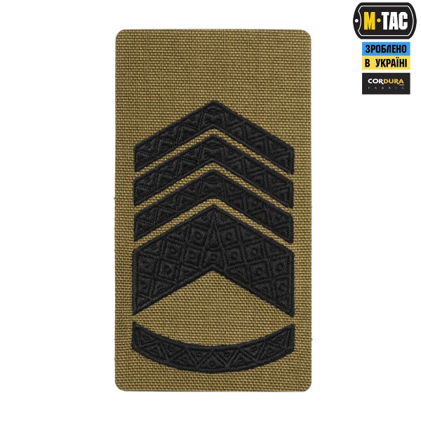 M-Tac погон на липучке Главный Мастер сержант (вишивка) Coyote - 51534309