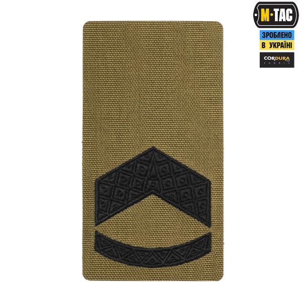 M-Tac погон на липучці Штаб-Сержант (вишивка) Coyote - 51534310