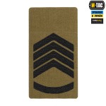 M-Tac погон на липучці Головний сержант (вишивка) Coyote