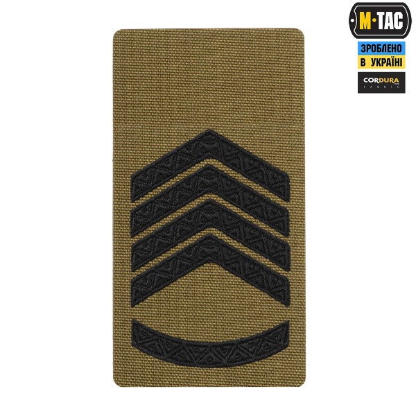M-Tac погон на липучке Главный сержант (вишивка) Coyote - 51534311