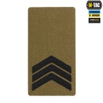 M-Tac погон на липучці Сержант (вишивка) Coyote