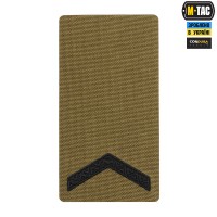 M-Tac погон на липучці Старший солдат (вишивка) Coyote