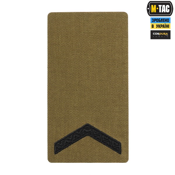 M-Tac погон на липучці Старший солдат (вишивка) Coyote - 51534315