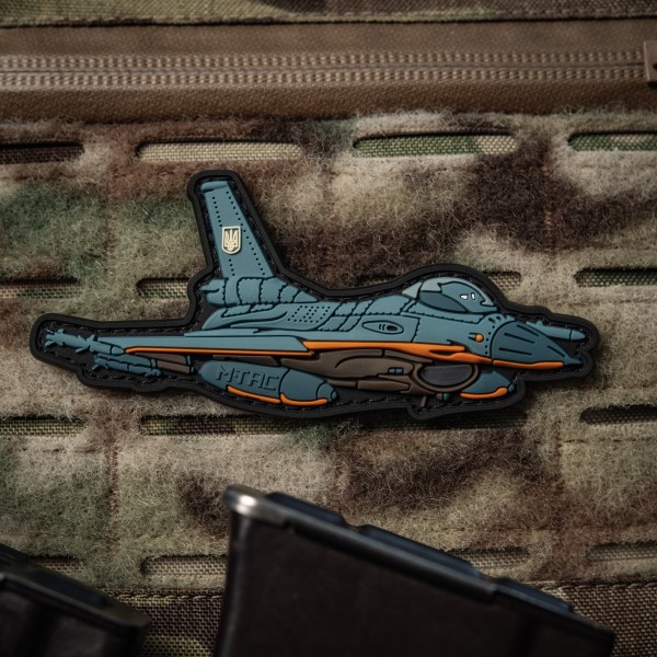 M-Tac нашивка F-16 PVC Blue - 51538015