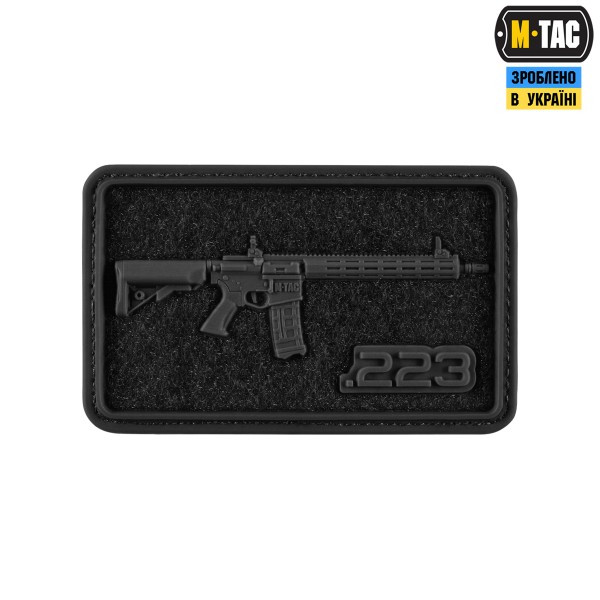 M-Tac нашивка AR-15 Velcro/PVC Black - 51540002