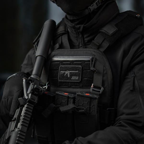 M-Tac нашивка AR-15 Velcro/PVC Black - 51540002