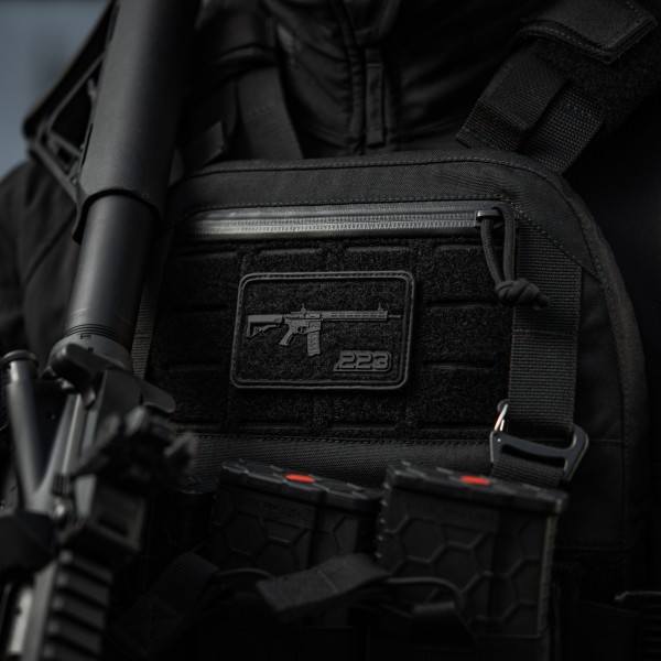 M-Tac нашивка AR-15 Velcro/PVC Black - 51540002