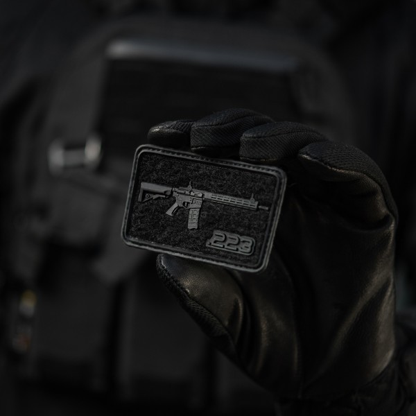 M-Tac нашивка AR-15 Velcro/PVC Black - 51540002