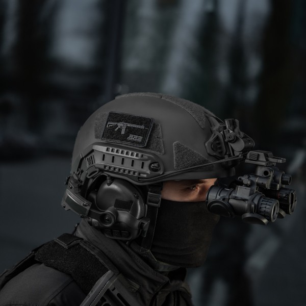 M-Tac нашивка AR-15 Velcro/PVC Black - 51540002