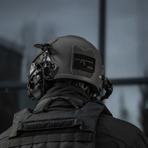 M-Tac нашивка AR-15 Velcro/PVC Black - 51540002