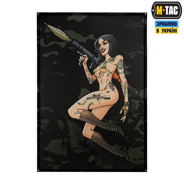 M-Tac банер Tactical girl RPG 900x1300 Black MC - 51552208