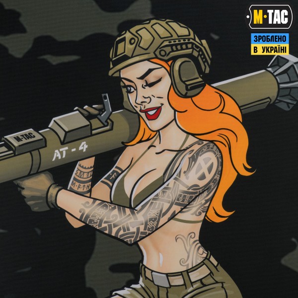 M-Tac банер Tactical girl AT-4 900x1300 Black MC - 51553208