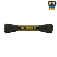 M-Tac паракорд 475 15m Black/Od Green Stairs