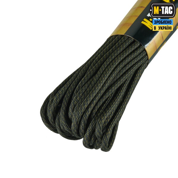 M-Tac паракорд 475 15m Black/Od Green Stairs - 51576027