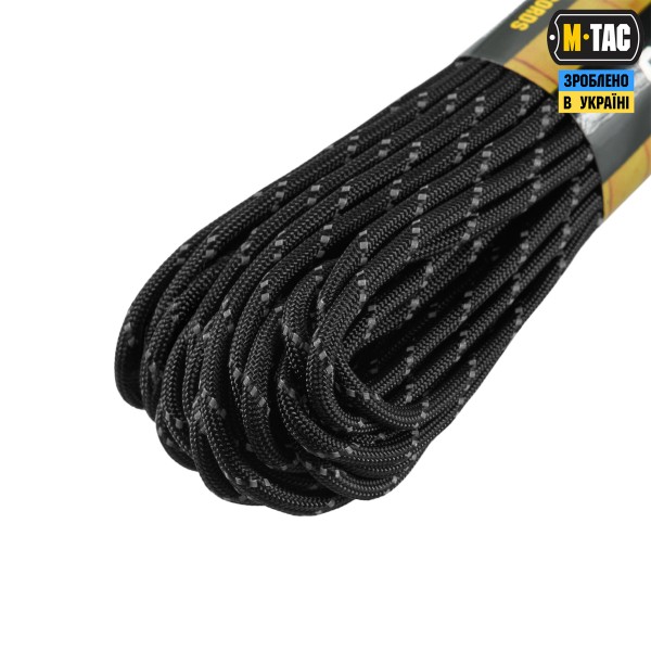 M-Tac паракорд 475 Black Reflective 15м - 51576299 M-Tac паракорд 475 Black Reflective 15м - 51576299