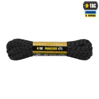 M-Tac паракорд 475 Black Reflective 30м