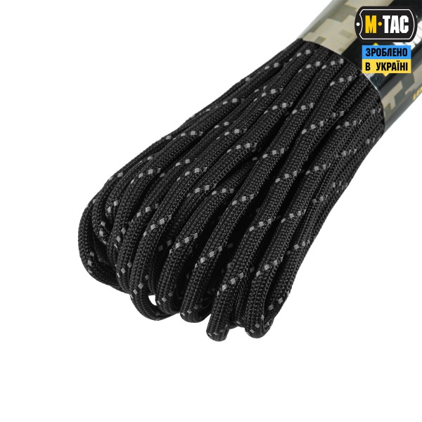 M-Tac паракорд 550 mil-spec Black Reflective 15м - 51578299 M-Tac паракорд 550 mil-spec Black Reflective 15м - 51578299