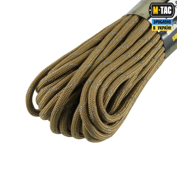 M-Tac паракорд 550 mil-spec Coyote Reflective 15м - 51578599 M-Tac паракорд 550 mil-spec Coyote Reflective 15м - 51578599