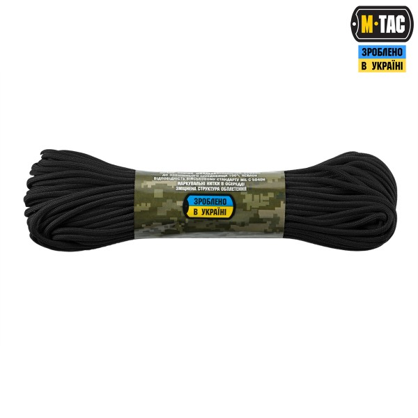 M-Tac паракорд 550 mil-spec Black 30м - 51579002 M-Tac паракорд 550 mil-spec Black 30м - 51579002