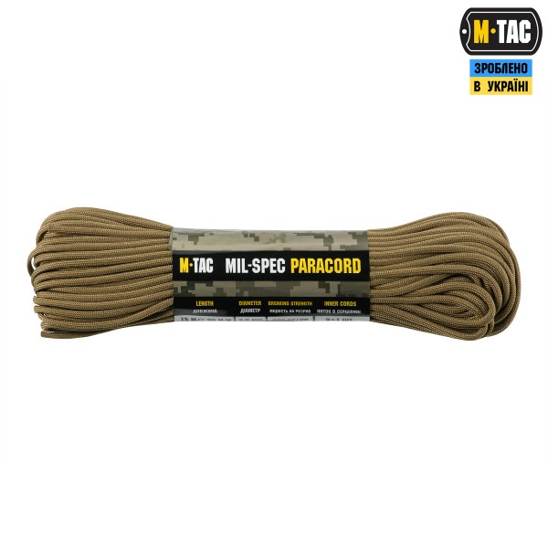 M-Tac паракорд 550 mil-spec 30m Coyote - 51579005