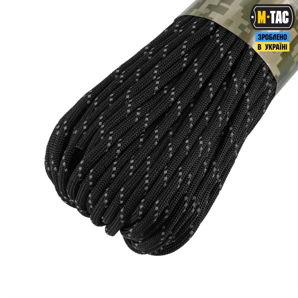 M-Tac паракорд 550 mil-spec Black Reflective 30м - 51579299 M-Tac паракорд 550 mil-spec Black Reflective 30м - 51579299